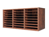 Literature Organizer, 24 Compartments Office Mailbox with Removable Shelves, Wooden Mailbox Sorter V952-WJJEKBHB24G5IEP06V0