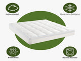 1500GSM Bamboo Mattress Topper Extra Thick 10CM Bed Topper super King 203 x 203 40 cm V201-W13484801