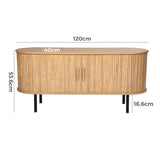 Ripple Sideboard with Sliding Doors — Earthy Elegance Redefined V264-TAB-726C-NTR-NA-1