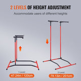 VEVOR Power Tower Dip Station, 2-Level Height Adjustable Pull Up Bar Stand, Multi-Function Strength V952-DGYTXSJBKDJGTIN4LV0
