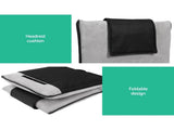 Artiss 4X Floor Lounge Sofa Bed Floor Cushion Velvet Grey FLOOR-0166D-GYX4