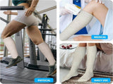 Cotton Compression Socks for Women&Men 20-30mmHg Knee High Cute Support Sock for Nurses Pregnancy V1258-DP02-F-498