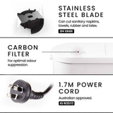 PROTEGE Macerator Pump 800W Commercial 4 Inlet for P-Trap Toilet Upflush Heavy-Duty V219-DCLMACPROA4H8
