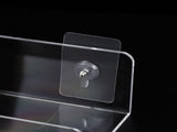 acrylic Shelves for Bedroom Hanging Aesthetic Bathroom Shelves Wall Mounted Clear Kid Bookshelf 4PCS V1369-AZ3-W-01920