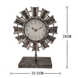 Windmill Table Clock on Base 20x28cm V637-56024CLK