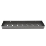 Shower Caddy Space Aluminum Rustproof Smoothing Simple Black Sturdy Bathroom Wall Shelf with 5 Hooks V1294-YM0901-3112230086612