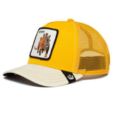 Goorin Bros Trucker Animal Farm Baseball Hat Cap - Roofed Lizard Yellow V563-101-0143-YELLOW