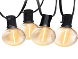 100FT Outdoor Globe String Lights with 50 Warm White Bulbs - Waterproof & Shatterproof LED Festoon V888-ELOSUNG55857