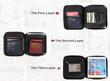 Document Organizer Storage Bag with Combination Lock Travel Folder Documents Passport Holder V1189-WXF-260203-00403