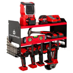 Power Tool Organiser Wall Mounted Drill Storage Organizer Holder Milwaukee Red V379-TORGZRED231201