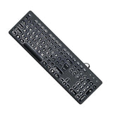 USB Cord Backlit Keyboards Big Print Letter with White Illuminated LED Backlit Keyboards 104Keys V1192-AZ-W-23715