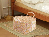Extra Large Fabric Storage Basket Boho Floral Laundry Hamper with Carry Handles, Foldable Clothes V1366-AZ2-W-16490