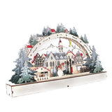 Christmas House LED Christmas Forest Scene Wooden Christmas Village for Shopping Mall Window V1294-YM0714-10309791