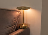 Black Elegant Aluminum Alloy Rechargeable LED Touch Lamp - 3-Color Dimmable Cordless Table Light V888-ELOSUNG27040