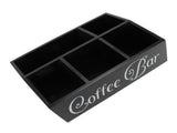 Coffee Station Organizer 5 Compartments Wooden Coffee Pods Holder Storage Basket for Countertop V1294-YM0901-3117240213511