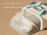 Stylish Portable Pet Backpack - Spacious Pet Carrier with Anti-Stress Design V888-ELOSUNG33143