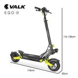 VALK Ego 8 Electric Scooter, 45km/h Max, AU Compliant, 48V 13Ah, Up to 55km Range, eScooter for V219-TRNESCVAE8GA