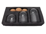 3Set Round Sealed Cans Transparent Storage Box Tea Set Storage Container for Kitchen Home V1294-YM0901-3118210083511