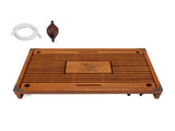 Chinese Style Kongfu Tea Tray Wooden Teaboard Drainage Water Storage Serving Tray Orchid Pattern V1294-YM0703-3118230040311