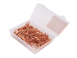 250Pcs Horseshoe Nails Copper Plated Rustproof Equestrian Riding Equipment Pet Supplies 47.5mm E4 V1294-YM0706-3111230194812