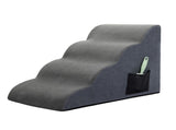 Pawz 4 Steps Pet Stairs Dog Ramp High Density Foam Grey PT1284-4