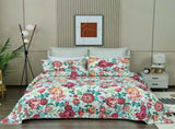 100% Cotton Lightly Quilted Coverlet Set Tongan Queen 230 x 250 cm V442-STT-COVERLET-TONGAN-MULTI-QS
