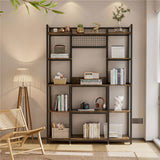 XXL Large Kitchen Bakers Rack Freestanding Microwave Stand Kitchen Storage Shelf V767-JJ-ZZ1398