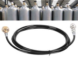 W21.8-14 Soda Hose Adapter Kit CO2 Cylinder Refilling Tube Accessories 100in Black V1294-YM0721-3113210021311