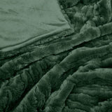 J Elliot Home Rita Sea Kelp Faux Mohair Throw Rug 130 x 160cm V442-IDC-THROW-RITA-SEA-RE