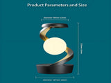 Rotating Levitating Night Light with RGB Colors & Wireless Charging 1-Second Palm-Activated Spin, V1107-ROTATING LEVITATING NIGHT LIGHT