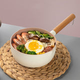 Japanese Style Saucepan Nonstick Milk Noodle Soup Sauce Pan Baby Food Cooking Pot White 20cm V1294-YM3118220251812-0421