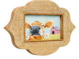Cow W Daisies Framed Wall Art 38cm V637-91251COW
