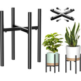 Plant Stand, Simple Style Metal Plant Shelf, Indoor And Outdoor Flower Pot Holder Adjustable Width V1188-MS-227-2291