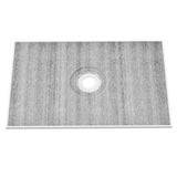 Shower Curb Kit, 1219x1828mm Shower Pan Kit with 160mm Central Drain, Lightweight EPS Shower V952-LYAZDB4872YCFXDWCV0