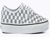Vans Mens Authentic Canvas Shoes Eco Theory Sneakers Casual - Cosmic Check Grey V563-VNA5KRDB9J-GRY-US9