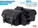 motorcycle side bags, water bottle bag, PU leather, combination lock, motorcycle accessories, V1102-139-BLA-57165