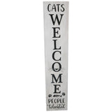 Cats Welcome Wall Sign 17x80cm V637-11067WEL