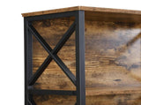 6 Tier Tall Bookshelf, Rustic Brown V1127-AU-CS03-BRN