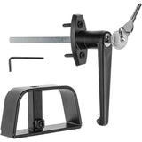Shed Door Latch L-Handle Lock Kit with 2 Keys and 2 Screws, 5-1/2" Stem Shed Lock Barn Door Lock V1369-AZ3-W-16284