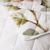 Bianca Rosalia White Floral Printed Quilted Polyester Coverlet Set Single/Double V442-BCA-COVERLETS-ROSALIA-WHITE-DS