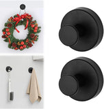 Suction Cup Hooks - 2025 Upgraded Stainless Steel Heavy Duty No Drill Hooks for Wreaths on Glass, V1258-DP02-F-863