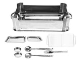 Barbecue Grill Thickened Stainless Steel Grilled Stove Charcoal Alcohol Grill Rectangular Grill V1294-YM0714-3111210265814