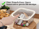 Makeup Organizer - Storage Box with Lid - Jewelry Box - Bathroom Accessories - Cosmetics Storage V1189-WXF-260203-00420