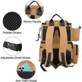 Fishing Tackle Backpack with Rod Holders & Cooler V728-LP601099883422696