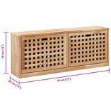 Shoe Storage Bench 94x20x38 Cm Solid Walnut Wood 43_247599