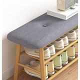 Shoe Stool Storage Rack Cabinet Multifunctional Space Saving V63-840781