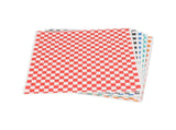 240 Sheets Checkered Dry Waxed Deli Sheets Grease Resistant Food Basket Liners Deli Wrap Wax V1294-YM0703-3118230145211