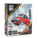 Kalos Hong Kong Machines Robot Red Taxi Building Block Set 586pcs 14+ V185-KB38001