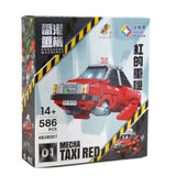 Kalos Hong Kong Machines Robot Red Taxi Building Block Set 586pcs 14+ V185-KB38001