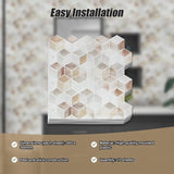 Tiles 3D Peel and Stick Wall Tile Shell Mosaic 10 Sheets V63-837121